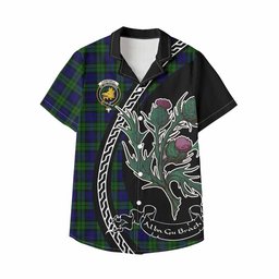 ScotsTee Shop Campbell Family Crest Tartan Kid Hawaiian Shirt Alba Thistle Inspired
