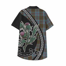 ScotsTee Shop Anderson Family Crest Tartan Kid Hawaiian Shirt Alba Thistle Inspired