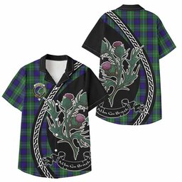 ScotsTee Shop Alexander Family Crest Tartan Kid Hawaiian Shirt Alba Thistle Inspired