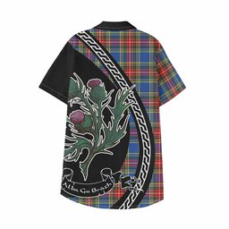 ScotsTee Shop Bethune Family Crest Tartan Kid Hawaiian Shirt Alba Thistle Inspired