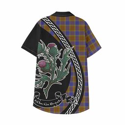 ScotsTee Shop Balfour Family Crest Tartan Kid Hawaiian Shirt Alba Thistle Inspired