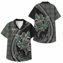 ScotsTee Shop Craig Family Crest Tartan Kid Hawaiian Shirt Alba Thistle Inspired