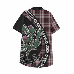 ScotsTee Shop MacPherson (McPherson) Family Crest Tartan Kid Hawaiian Shirt Alba Thistle Inspired