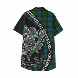 ScotsTee Shop MacKay (McKay) Family Crest Tartan Kid Hawaiian Shirt Alba Thistle Inspired