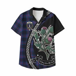 ScotsTee Shop Morgan Family Crest Tartan Kid Hawaiian Shirt Alba Thistle Inspired