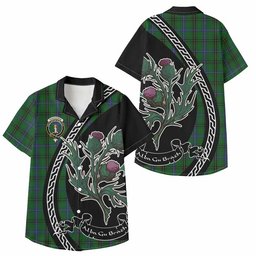 ScotsTee Shop Henderson Family Crest Tartan Kid Hawaiian Shirt Alba Thistle Inspired