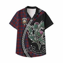 ScotsTee Shop MacLachlan (McLachlan) Family Crest Tartan Kid Hawaiian Shirt Alba Thistle Inspired