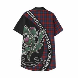 ScotsTee Shop MacLachlan (McLachlan) Family Crest Tartan Kid Hawaiian Shirt Alba Thistle Inspired