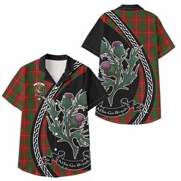 ScotsTee Shop MacFie (McFie) Family Crest Tartan Kid Hawaiian Shirt Alba Thistle Inspired