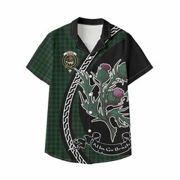 ScotsTee Shop Graham Family Crest Tartan Kid Hawaiian Shirt Alba Thistle Inspired