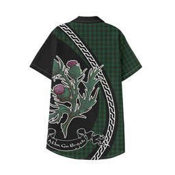 ScotsTee Shop Graham Family Crest Tartan Kid Hawaiian Shirt Alba Thistle Inspired