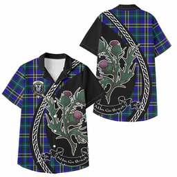 ScotsTee Shop Hope Family Crest Tartan Kid Hawaiian Shirt Alba Thistle Inspired