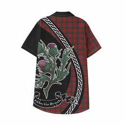 ScotsTee Shop Nicolson Family Crest Tartan Kid Hawaiian Shirt Alba Thistle Inspired