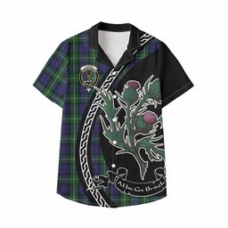 ScotsTee Shop Forbes Family Crest Tartan Kid Hawaiian Shirt Alba Thistle Inspired