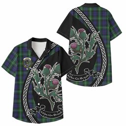 ScotsTee Shop Forbes Family Crest Tartan Kid Hawaiian Shirt Alba Thistle Inspired