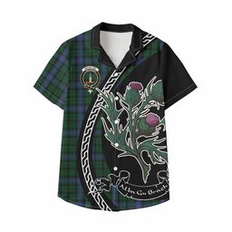 ScotsTee Shop MacIntyre (McIntyre) Family Crest Tartan Kid Hawaiian Shirt Alba Thistle Inspired