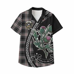 ScotsTee Shop Moffat Family Crest Tartan Kid Hawaiian Shirt Alba Thistle Inspired