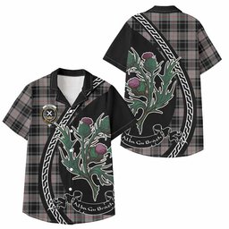 ScotsTee Shop Moffat Family Crest Tartan Kid Hawaiian Shirt Alba Thistle Inspired