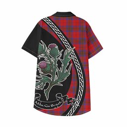 ScotsTee Shop Leslie Family Crest Tartan Kid Hawaiian Shirt Alba Thistle Inspired