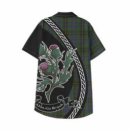 ScotsTee Shop MacInnes (McInnes) Family Crest Tartan Kid Hawaiian Shirt Alba Thistle Inspired