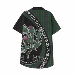 ScotsTee Shop Elphinstone Family Crest Tartan Kid Hawaiian Shirt Alba Thistle Inspired