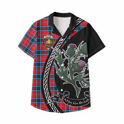 ScotsTee Shop MacTavish (McTavish) Family Crest Tartan Kid Hawaiian Shirt Alba Thistle Inspired