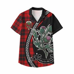 ScotsTee Shop Hogg (Hog) Family Crest Tartan Kid Hawaiian Shirt Alba Thistle Inspired