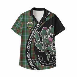 ScotsTee Shop Gayre Family Crest Tartan Kid Hawaiian Shirt Alba Thistle Inspired
