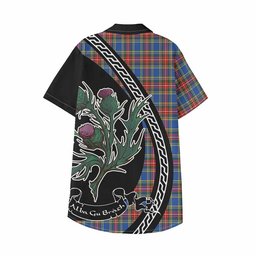 ScotsTee Shop MacBeth (McBeth) Family Crest Tartan Kid Hawaiian Shirt Alba Thistle Inspired