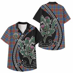 ScotsTee Shop MacBeth (McBeth) Family Crest Tartan Kid Hawaiian Shirt Alba Thistle Inspired