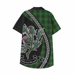 ScotsTee Shop MacArthur (McArthur) Family Crest Tartan Kid Hawaiian Shirt Alba Thistle Inspired