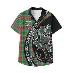 ScotsTee Shop Muirhead Family Crest Tartan Kid Hawaiian Shirt Alba Thistle Inspired