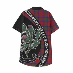 ScotsTee Shop MacGilvery (McGilvery) Family Crest Tartan Kid Hawaiian Shirt Alba Thistle Inspired