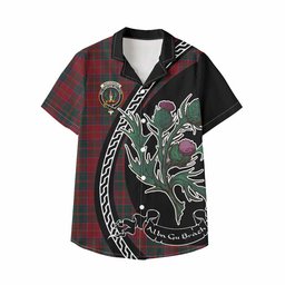 ScotsTee Shop MacDonald (McDonald) of Glencoe Family Crest Tartan Kid Hawaiian Shirt Alba Thistle Inspired