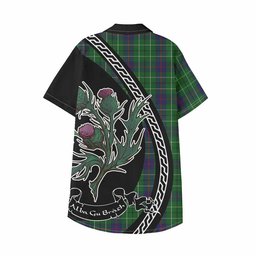 ScotsTee Shop Duncan Family Crest Tartan Kid Hawaiian Shirt Alba Thistle Inspired