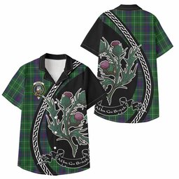 ScotsTee Shop Duncan Family Crest Tartan Kid Hawaiian Shirt Alba Thistle Inspired