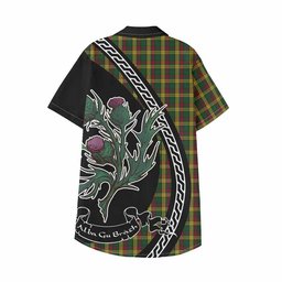 ScotsTee Shop MacMillan (McMillan) Family Crest Tartan Kid Hawaiian Shirt Alba Thistle Inspired