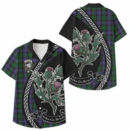 ScotsTee Shop Galbraith Family Crest Tartan Kid Hawaiian Shirt Alba Thistle Inspired