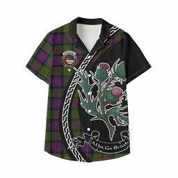 ScotsTee Shop MacDonald (McDonald) Family Crest Tartan Kid Hawaiian Shirt Alba Thistle Inspired