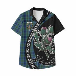 ScotsTee Shop Keith Family Crest Tartan Kid Hawaiian Shirt Alba Thistle Inspired