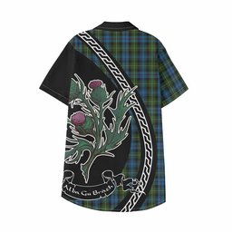 ScotsTee Shop Mackenzie (Mckenzie) Family Crest Tartan Kid Hawaiian Shirt Alba Thistle Inspired
