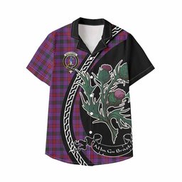 ScotsTee Shop Montgomery Family Crest Tartan Kid Hawaiian Shirt Alba Thistle Inspired