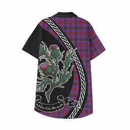ScotsTee Shop Montgomery Family Crest Tartan Kid Hawaiian Shirt Alba Thistle Inspired