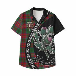 ScotsTee Shop MacCulloch (McCulloch) Family Crest Tartan Kid Hawaiian Shirt Alba Thistle Inspired
