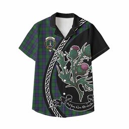 ScotsTee Shop Shaw Family Crest Tartan Kid Hawaiian Shirt Alba Thistle Inspired