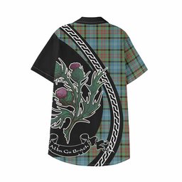 ScotsTee Shop Paisley Family Crest Tartan Kid Hawaiian Shirt Alba Thistle Inspired