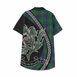 ScotsTee Shop Oliphant Family Crest Tartan Kid Hawaiian Shirt Alba Thistle Inspired