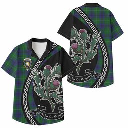 ScotsTee Shop Oliphant Family Crest Tartan Kid Hawaiian Shirt Alba Thistle Inspired