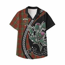 ScotsTee Shop Scott Family Crest Tartan Kid Hawaiian Shirt Alba Thistle Inspired