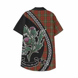 ScotsTee Shop Scott Family Crest Tartan Kid Hawaiian Shirt Alba Thistle Inspired